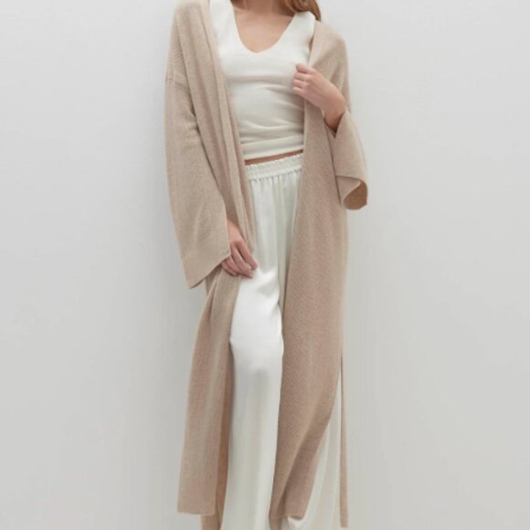 Naked Cashmere_HOLLY MESH LONGLINE CASHMERE CARDIGAN - Picture 1 of 6